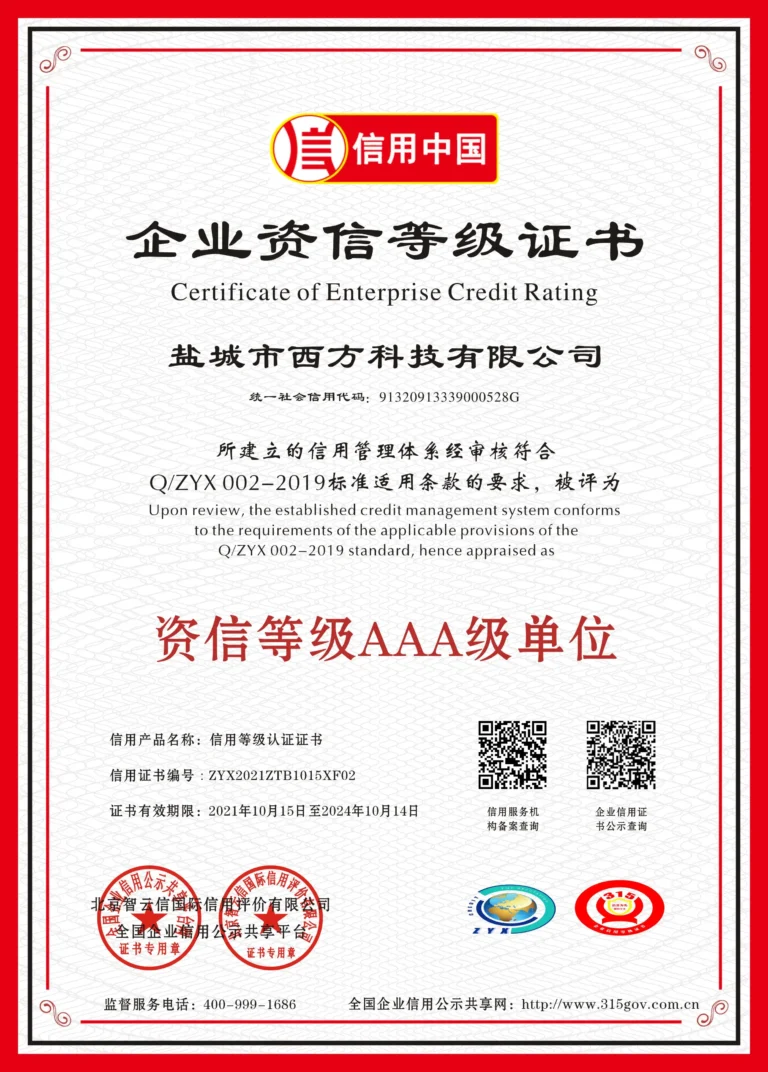 3A Credential Level Certificate