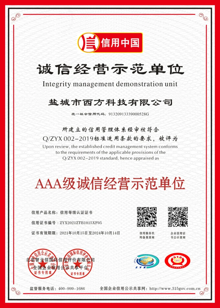 3A Credential Level Certificate